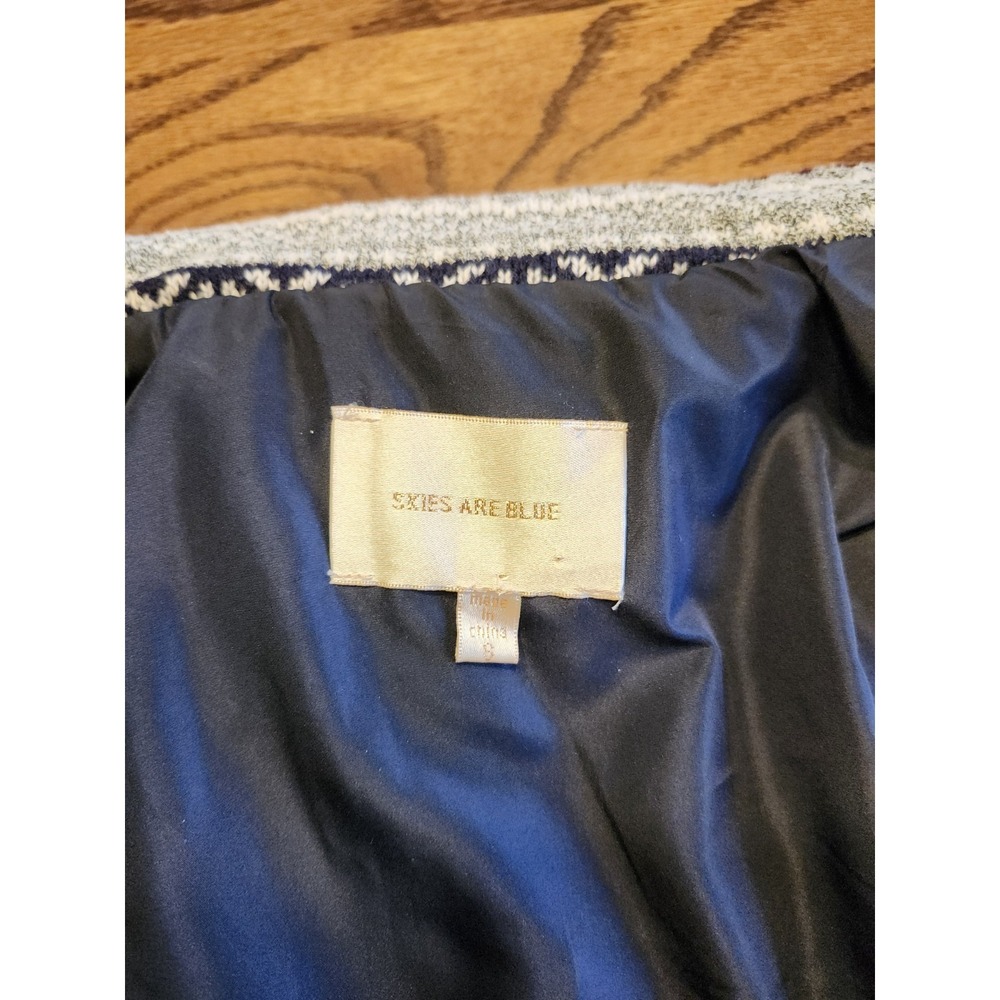 Skies‎ Are Blue Navy Knit Puffer Vest Size Small - Picture 5 of 7